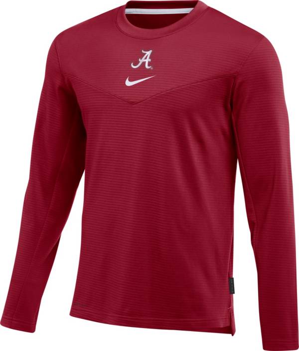 Nike Men's Alabama Crimson Tide Crimson Dry Top Crew Neck Sweatshirt