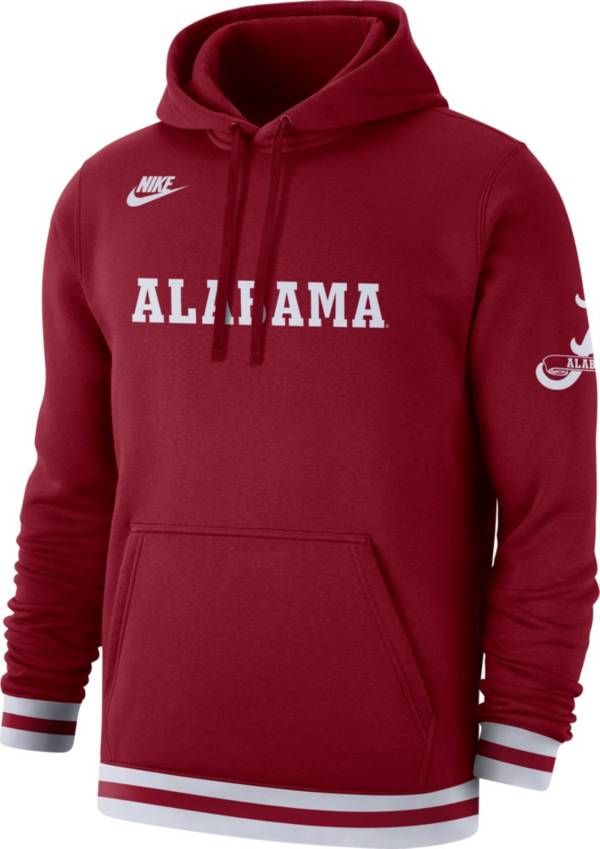 Nike Men's Alabama Crimson Tide Crimson Retro Fleece Pullover Hoodie