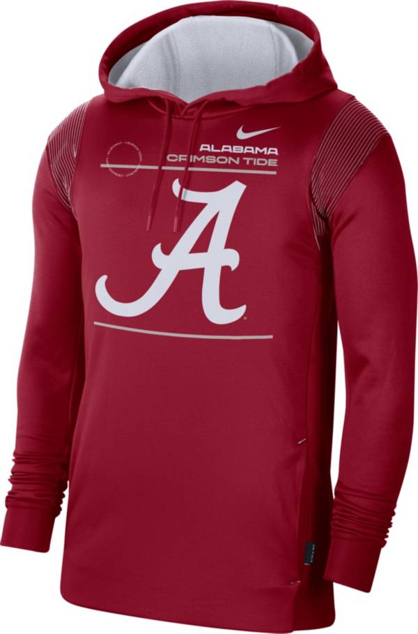 Nike Men's Alabama Crimson Tide Crimson Therma Performance Pullover Hoodie