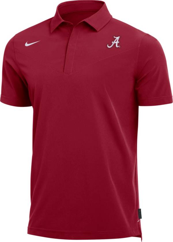 Nike Men's Alabama Crimson Tide Crimson Dri-FIT Football Sideline UV Polo