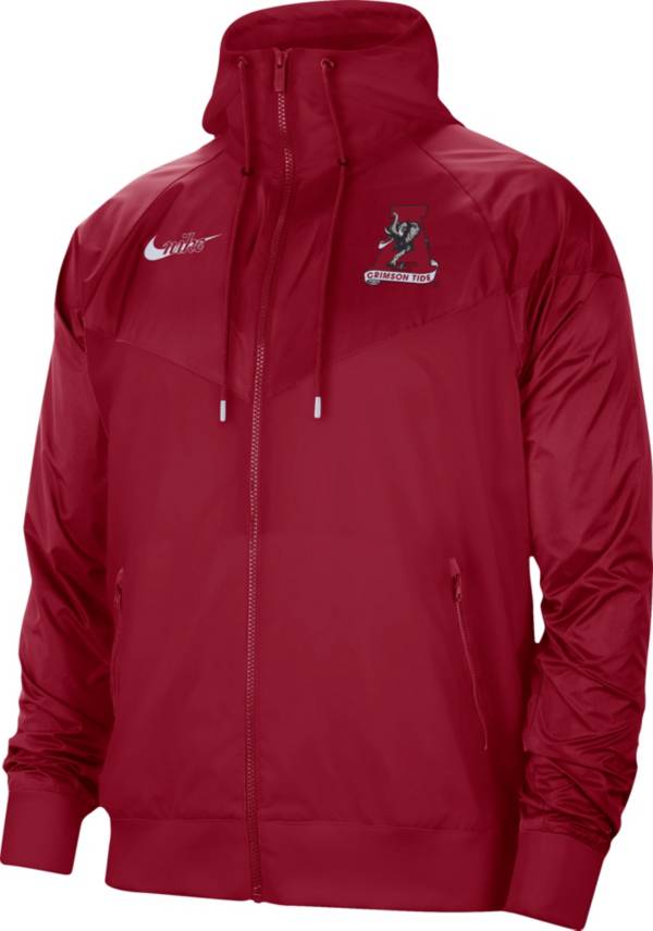 Nike Men's Alabama Crimson Tide Crimson Windrunner Vault Logo Jacket