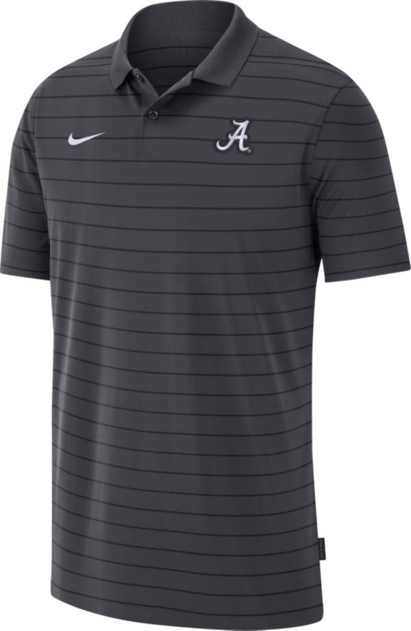 Nike Men's Alabama Crimson Tide Grey Football Sideline Victory Polo