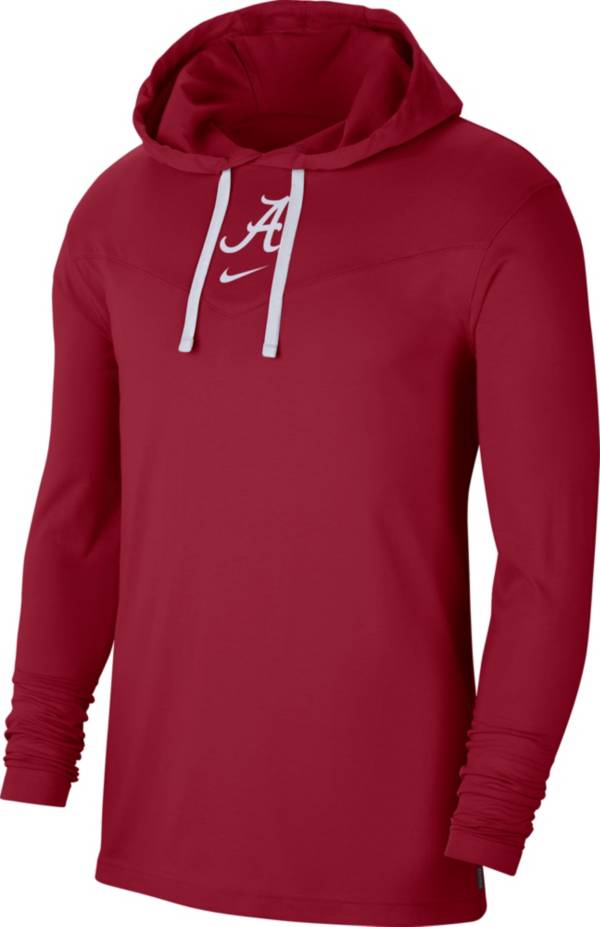 Nike Men's Alabama Crimson Tide Crimson Long Sleeve Hooded T-Shirt