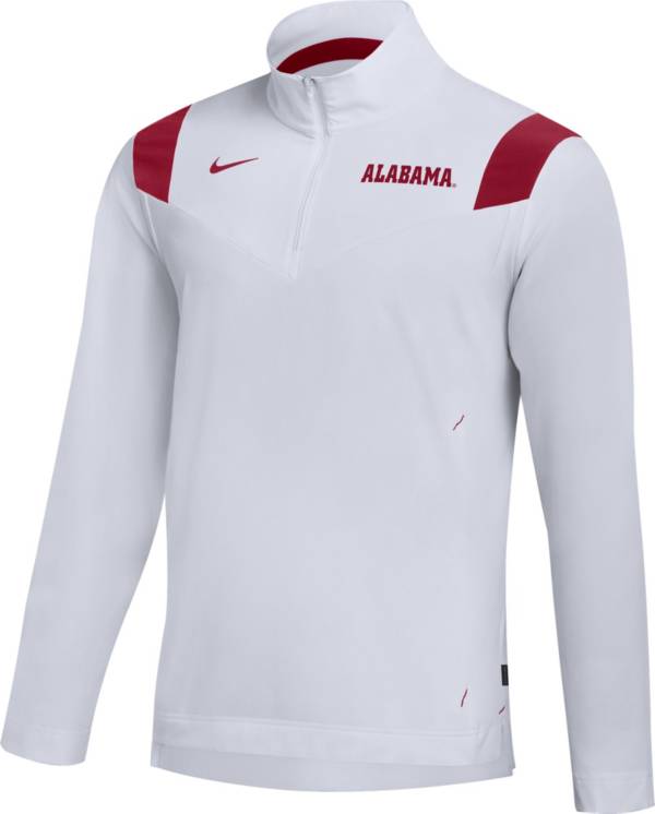 Nike Men's Alabama Crimson Tide Football Sideline Coach Lightweight White Jacket