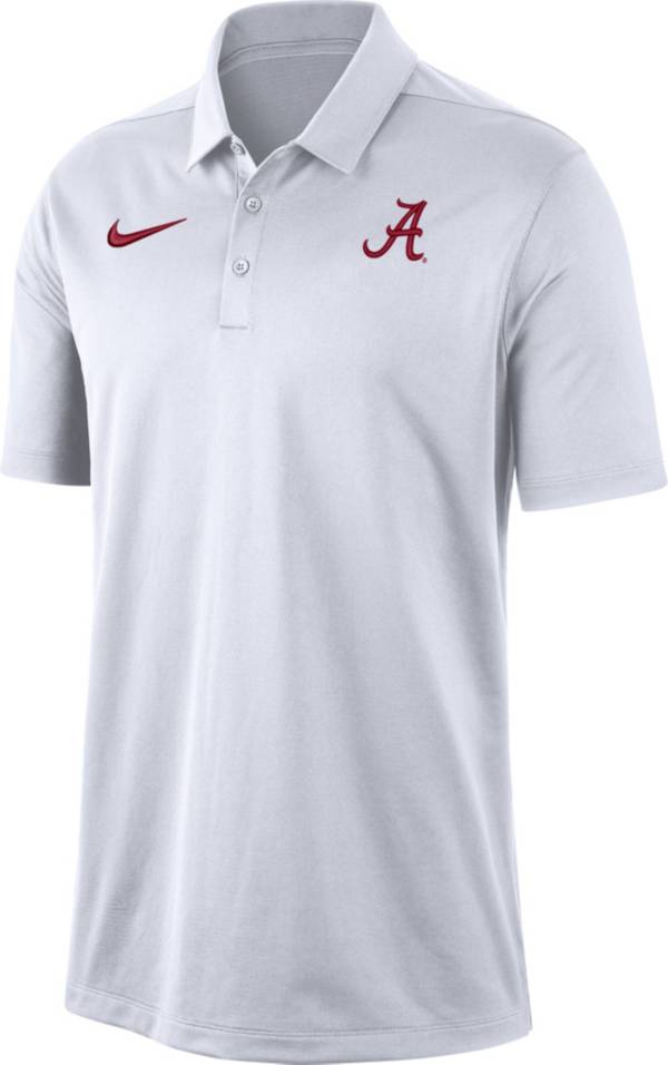 Nike Men's Alabama Crimson Tide Dri-FIT Franchise White Polo