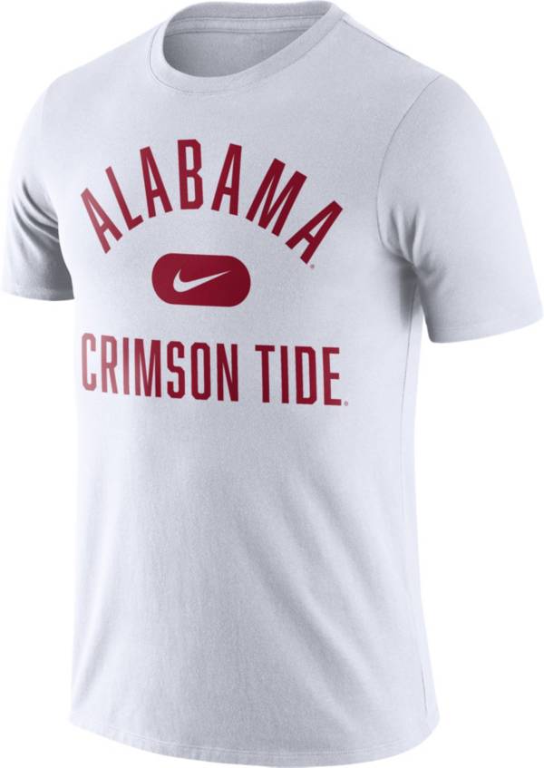 Nike Men's Alabama Crimson Tide Basketball Team Arch White T-Shirt