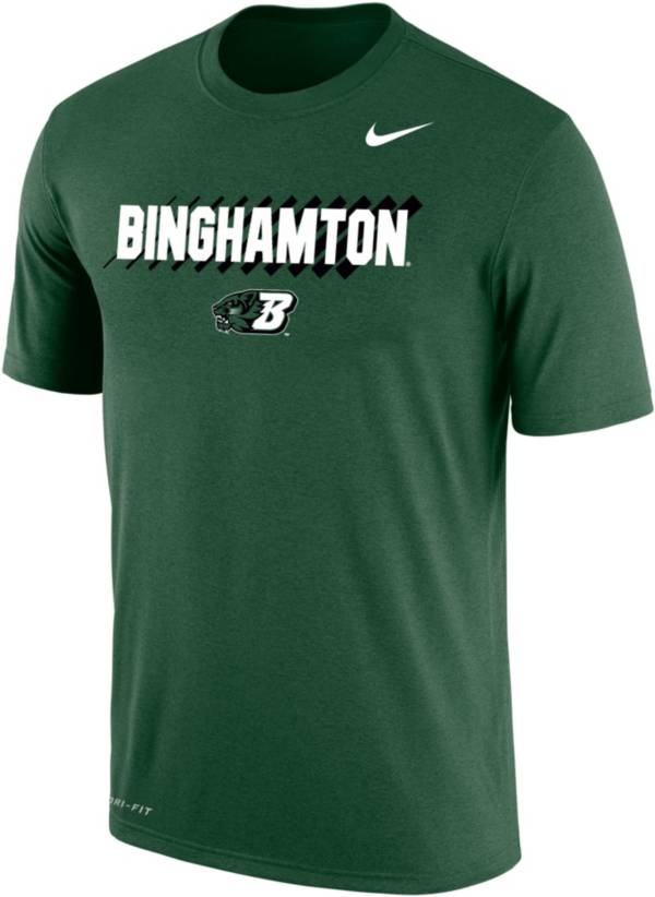 Nike Men's Binghamton Bearcats Dark Green Dri-FIT Cotton T-Shirt