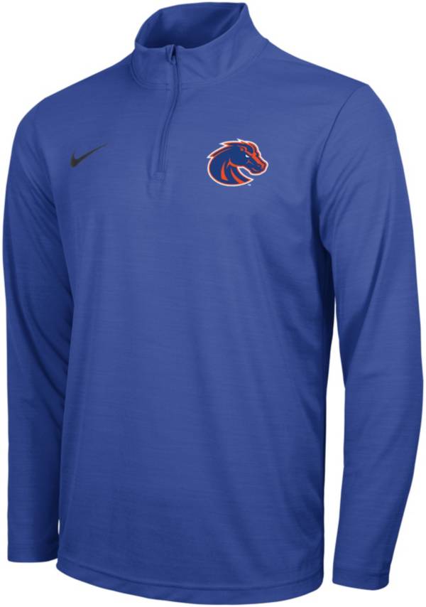 Nike Men's Boise State Broncos Blue Intensity Quarter-Zip Shirt