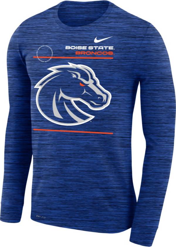 Nike Men's Boise State Broncos Blue Velocity Legend Long Sleeve T-Shirt