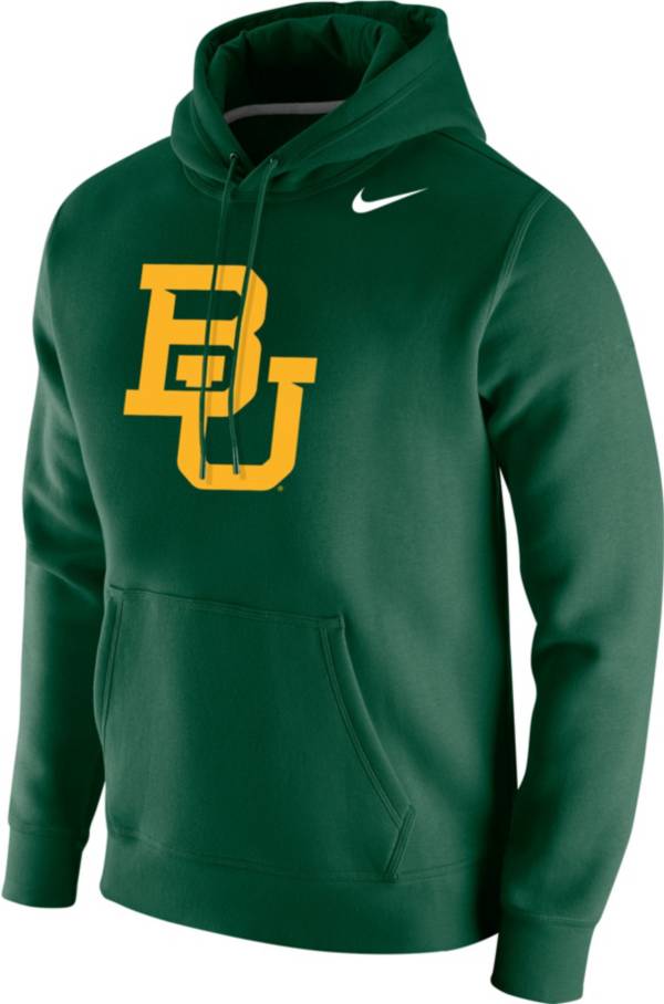 Nike Men's Baylor Bears Green Club Fleece Pullover Hoodie product image