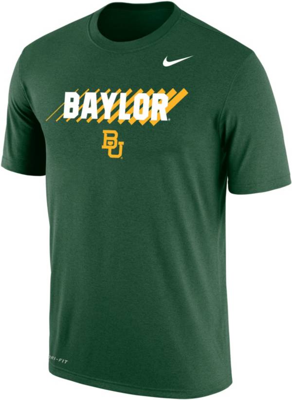 Nike Men's Baylor Bears Green Dri-FIT Cotton T-Shirt