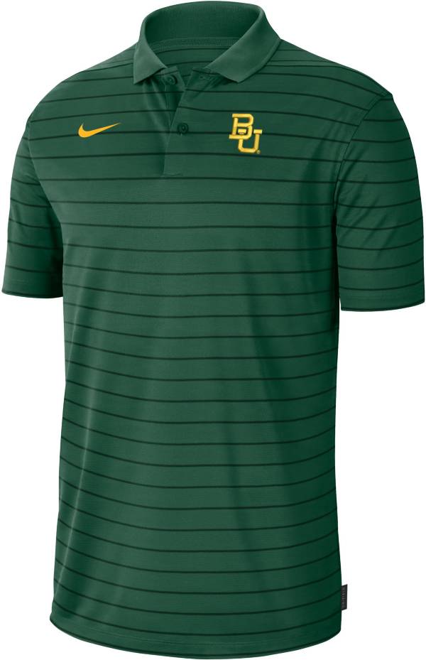 Nike Men's Baylor Bears Green Football Sideline Victory Polo