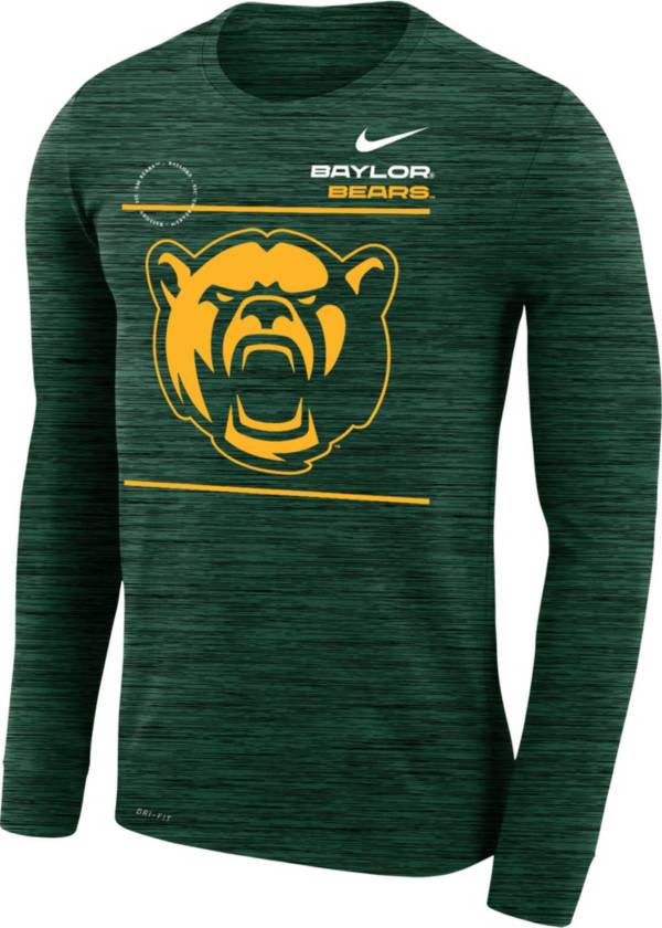 Nike Men's Baylor Bears Green Velocity Legend Long Sleeve T-Shirt