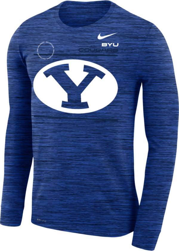 Nike Men's BYU Cougars Blue Velocity Legend Long Sleeve T-Shirt product image