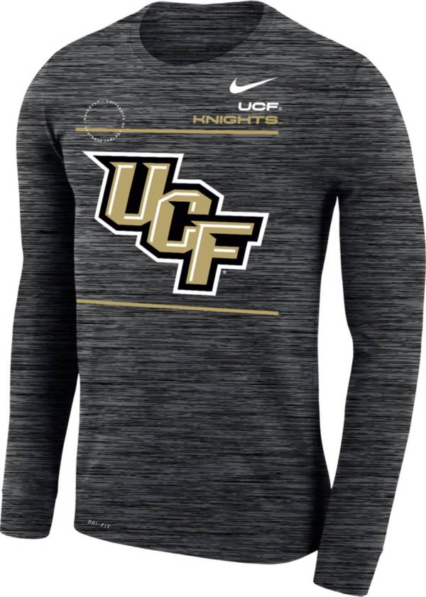 Nike Men's UCF Knights Velocity Legend Black Long Sleeve T-Shirt