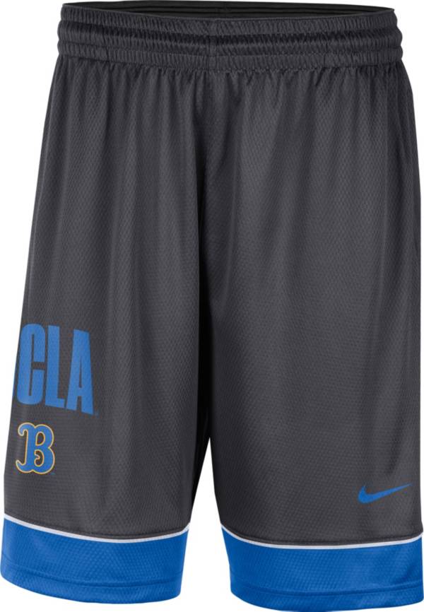 Nike Men's UCLA Bruins Grey Dri-FIT Fast Break Shorts