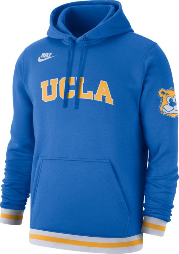 Nike Men's UCLA Bruins True Blue Retro Fleece Pullover Hoodie