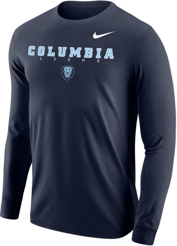 Nike Men's Columbia Bluejays Navy Core Cotton Graphic Long Sleeve T-Shirt product image