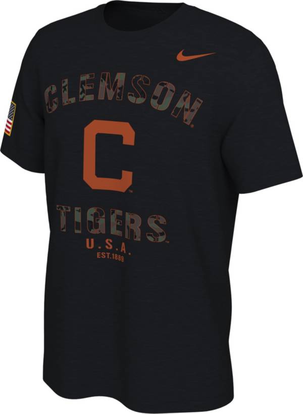 Nike Men's Clemson Tigers Veterans Day Black T-Shirt