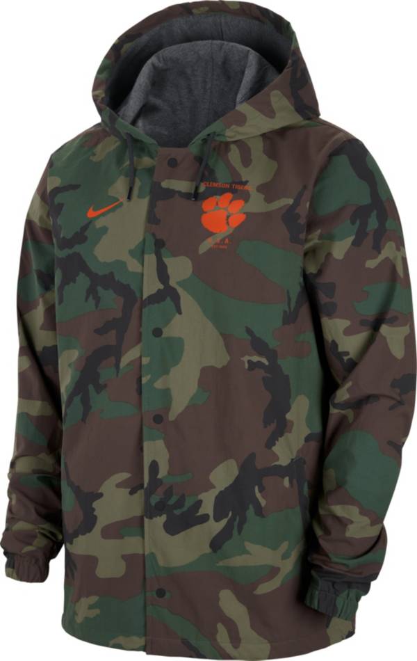 Nike Men's Clemson Tigers Camo Military Appreciation Lightweight Jacket