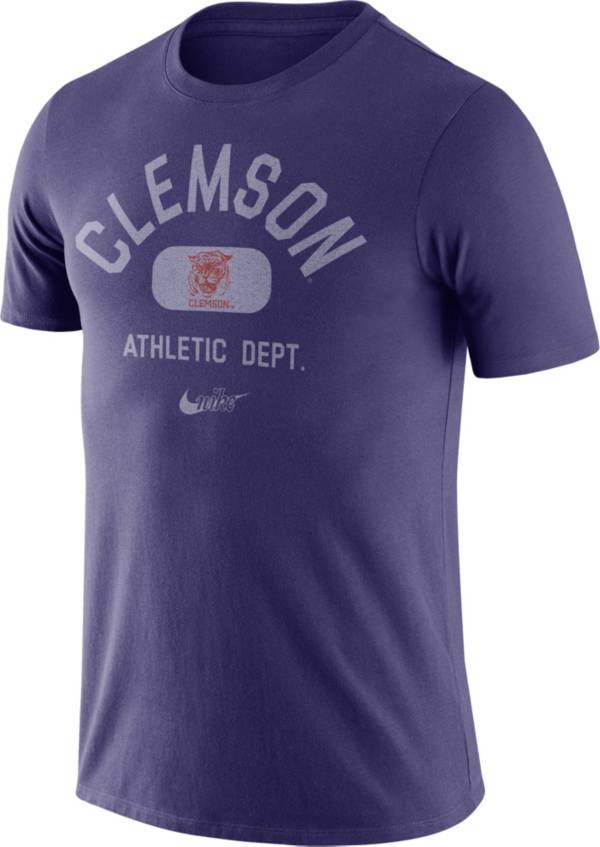 Nike Men's Clemson Tigers Regalia Tri-Blend Old School Arch T-Shirt