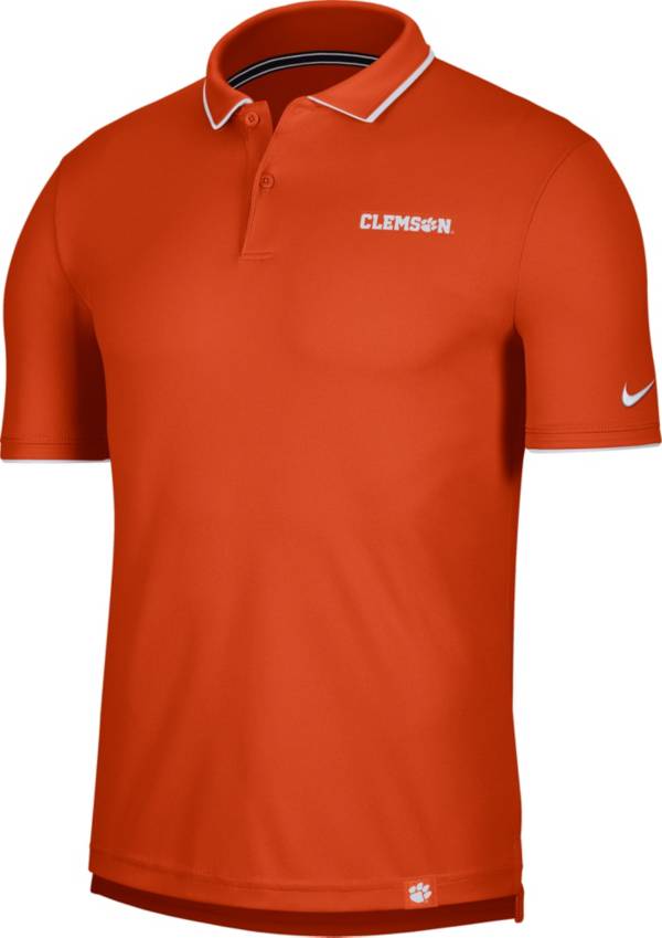 Nike Men's Clemson Tigers Orange Dri-FIT UV Polo