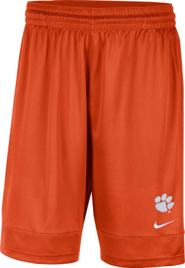 Nike Men's Clemson Tigers Orange Dri-FIT Fast Break Shorts