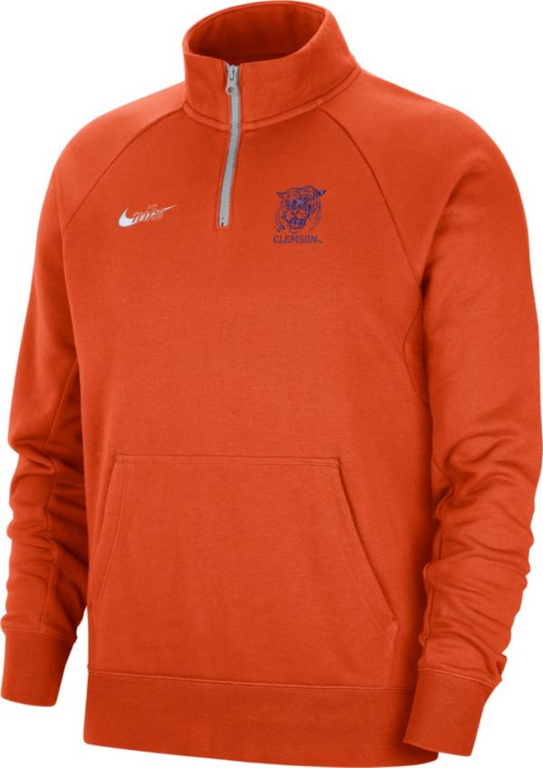 Nike Men's Clemson Tigers Orange Retro Quarter-Zip