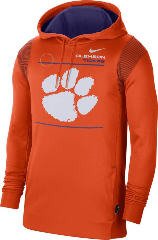 Nike Men's Clemson Tigers Orange Therma Performance Pullover Hoodie