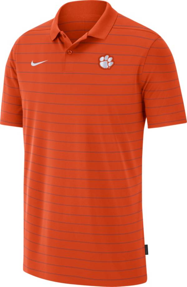 Nike Men's Clemson Tigers Orange Football Sideline Victory Polo