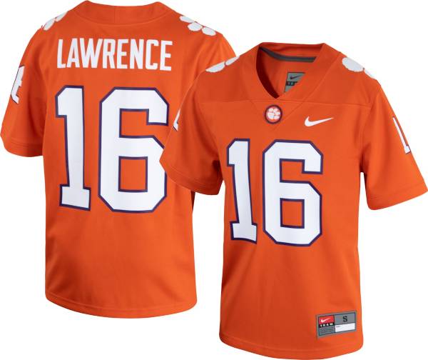 Nike Men's Clemson Tigers Trevor Lawrence #16 Orange Dri-FIT Game Football Jersey