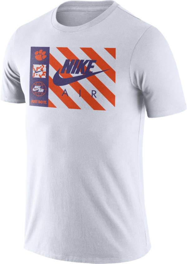 Nike Men's Clemson Tigers Seasonal White T-Shirt