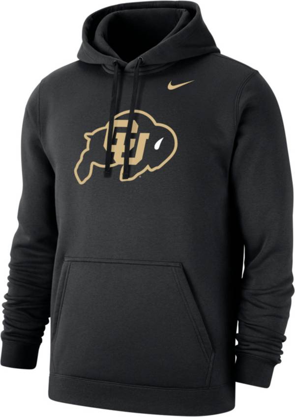 Nike Men's Colorado Buffaloes Black Club Fleece Pullover Hoodie