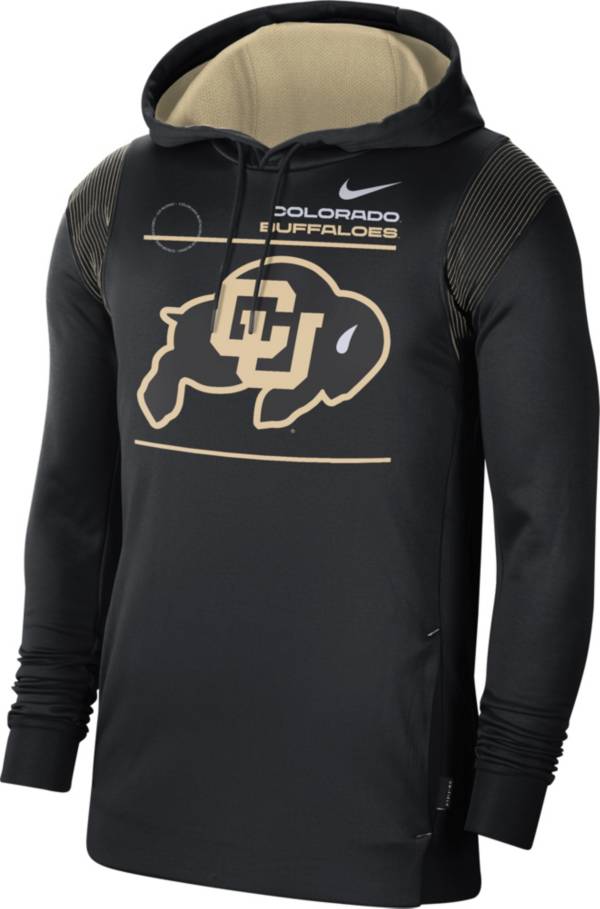 Nike Men's Colorado Buffaloes Therma Performance Pullover Black Hoodie