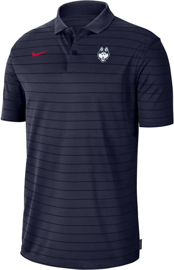 Nike Men's UConn Huskies Blue Football Sideline Victory Polo