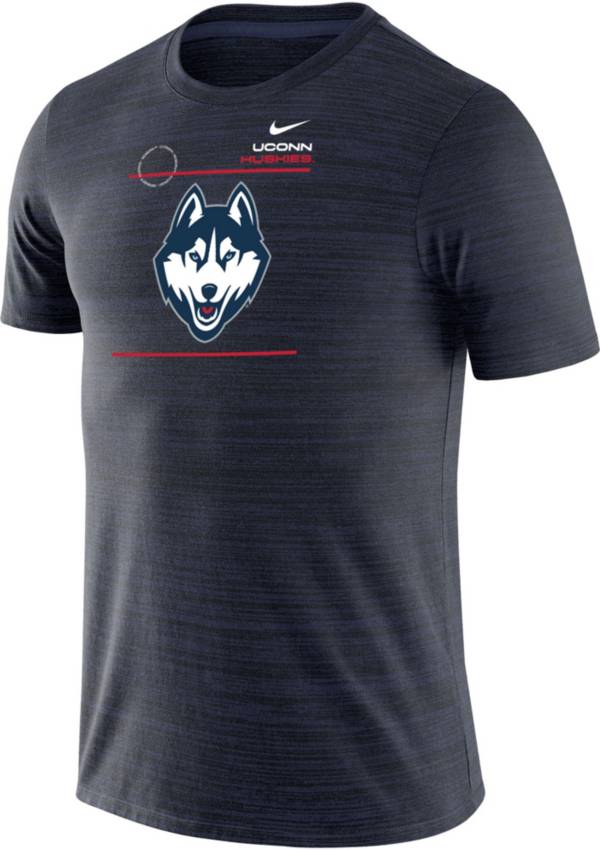 Nike Men's UConn Huskies Blue Football Sideline Velocity T-Shirt product image