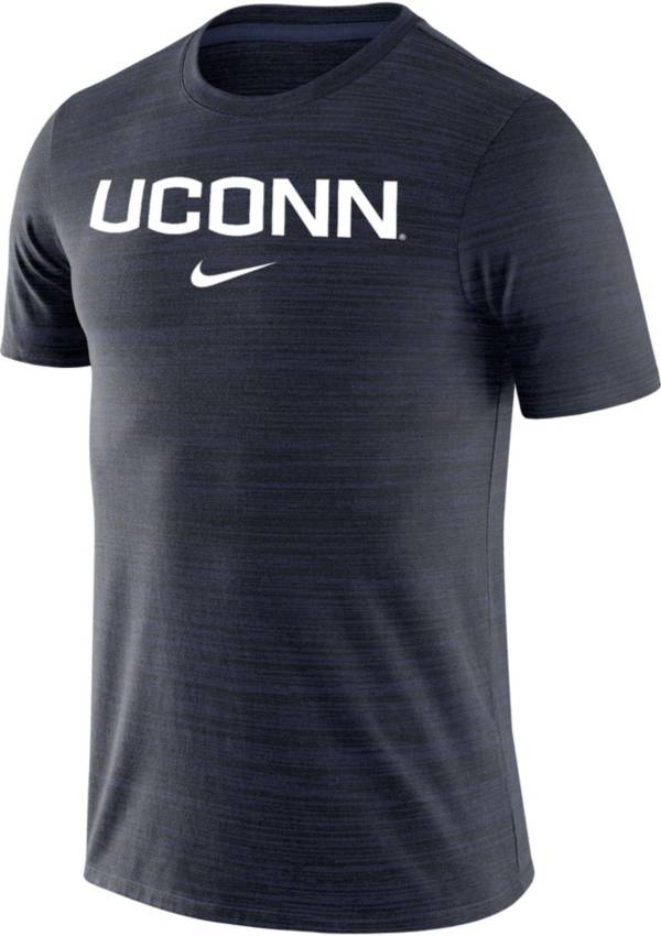 Nike Men's UConn Huskies Heathered Blue Velocity Legend T-Shirt