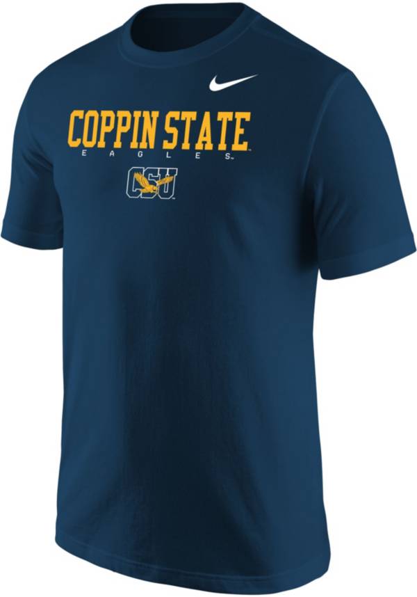 Nike Men's Coppin State Eagles Blue Core Cotton Graphic T-Shirt