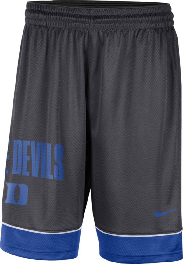 Nike Men's Duke Blue Devils Grey Dri-FIT Fast Break Shorts