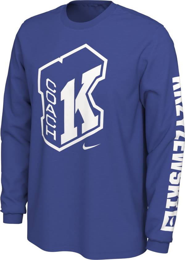 Nike Men's Duke Blue Devils Coach K Retirement Duke Blue Long Sleeve T-Shirt