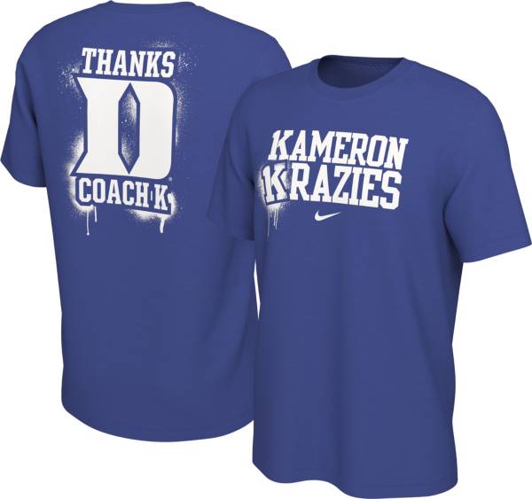 Nike Men's Duke Blue Devils ‘Kameron Krazies' Coach K Retirement Duke Blue T-Shirt product image