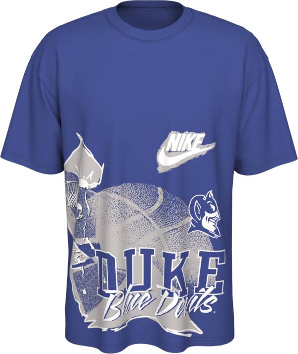 Nike Men's Duke Blue Devils Duke Blue Max90 90's Basketball T-Shirt