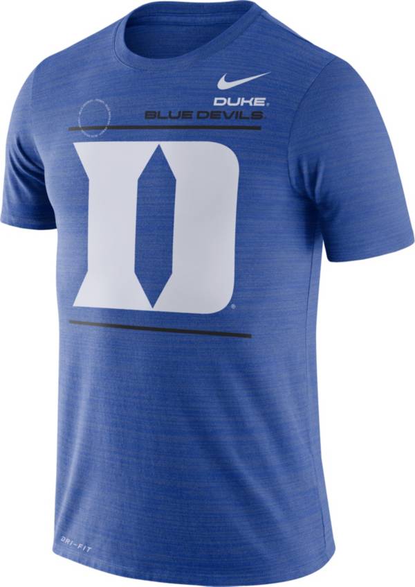 Nike Men's Duke Blue Devils Duke Blue Dri-FIT Velocity Football Sideline T-Shirt