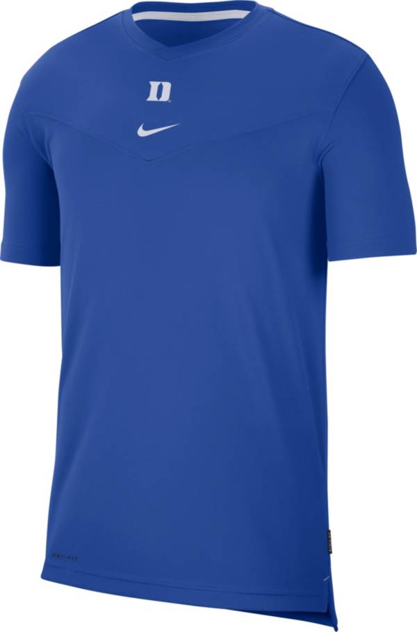 Nike Men's Duke Blue Devils Duke Blue Football Sideline Coach Dri-FIT UV T-Shirt