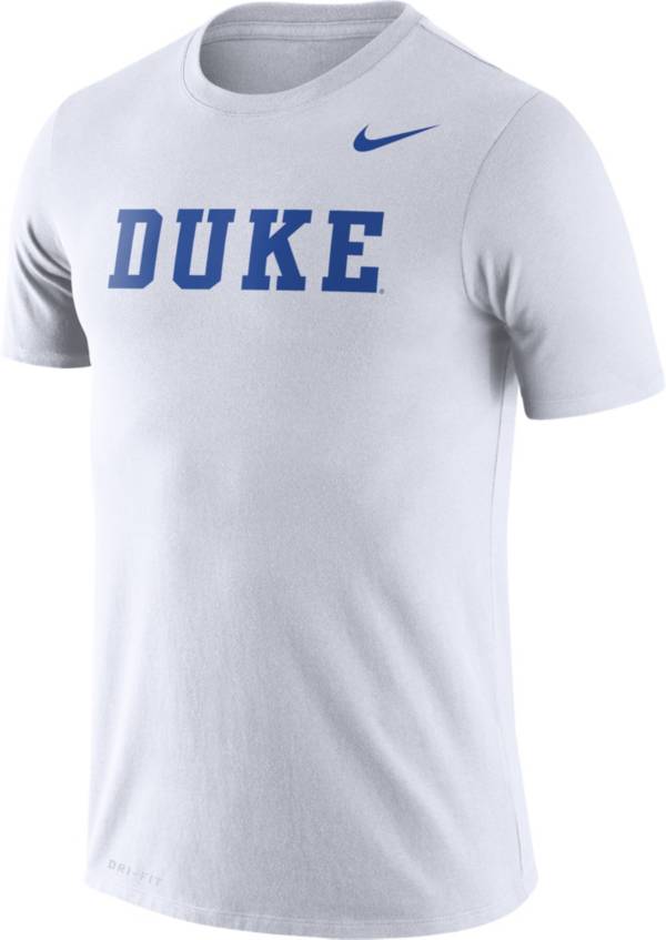 Nike Men's Duke Blue Devils Logo Dry Legend White T-Shirt