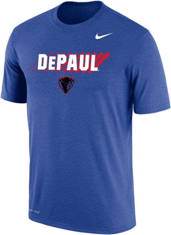 Nike Men's DePaul Blue Demons Royal Blue Dri-FIT Cotton T-Shirt