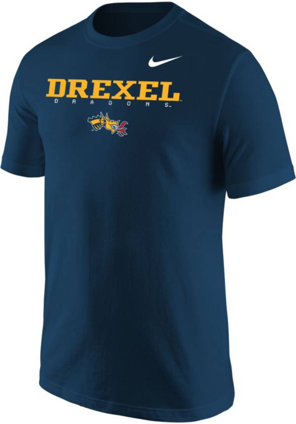 Nike Men's Drexel Dragons Blue Core Cotton Graphic T-Shirt