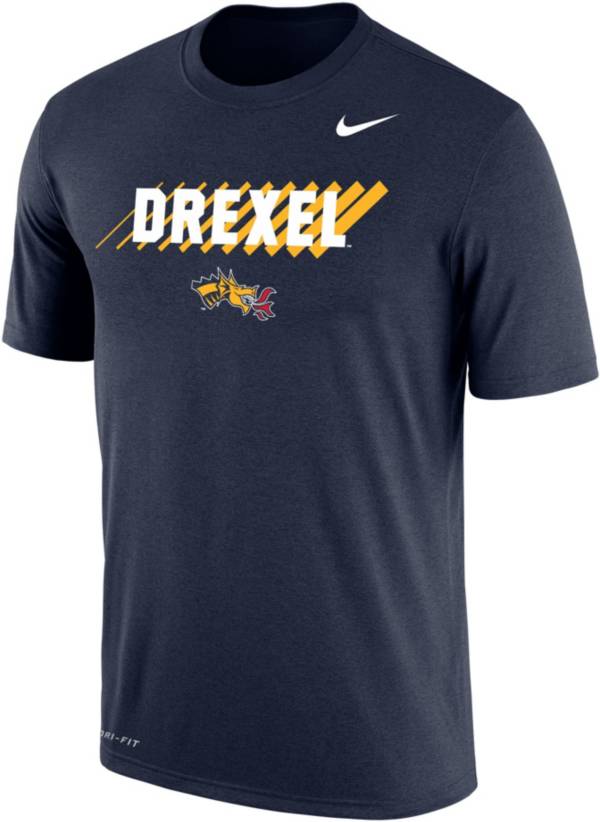 Nike Men's Drexel Dragons Blue Dri-FIT Cotton T-Shirt