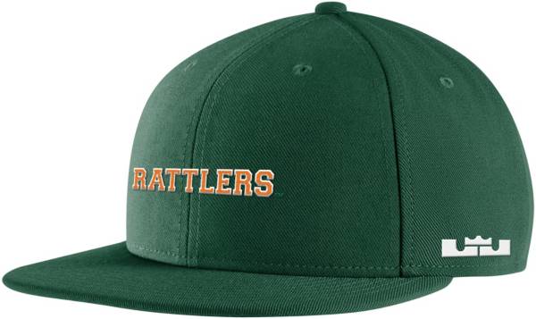 Nike x LeBron James Men's Florida A&M Rattlers Green Snapback Hat