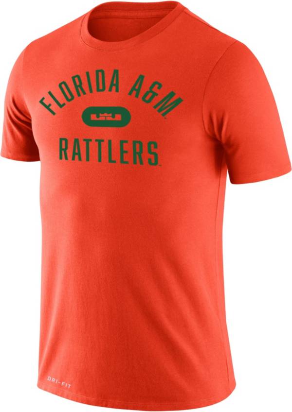 Nike x LeBron James Men's Florida A&M Rattlers Orange Dri-FIT Legend Arch Basketball T-Shirt